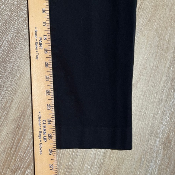 Talbots High-Waist Straight Leg Black Pants Petite Women's Size 14P - Picture 7 of 9
